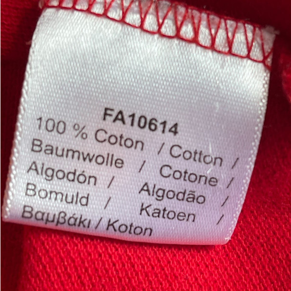 Lacoste Red Polo Shirt Youth Sz 12 Gently used - Picture 9 of 10